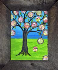 Poster print of Mexican Folk art Tree of life by Iolanda Reinsmith by the artist I C Colors by Iolanda Constantina Reinsmith