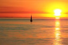 Poster print of Sunset on Albemarle Sound by the artist Nature Studio