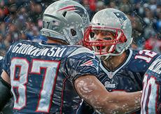 Poster print of Tom Brady Gronk Poster Exclusive Edition Tom Brady Gronk Canvas by the artist Royal Printing