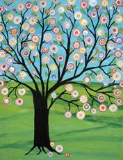 Poster print of Tree of Life Happy Tree  Abundance Tree by the artist I C Colors by Iolanda Constantina Reinsmith