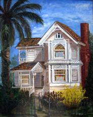 Poster print of Victorian House by the artist LaVonne