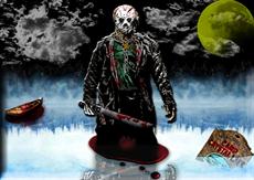 Poster print of jason vorhees camp crystal lake by the artist JThomasKarnick