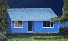 Poster print of pumpkin house by the artist donwells